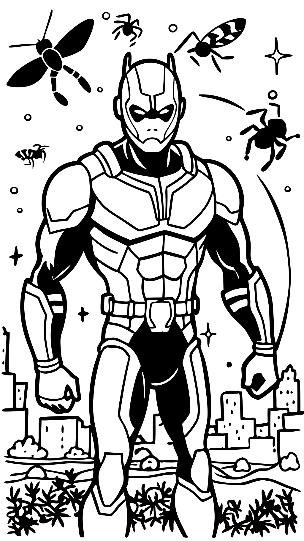 coloring pages ant man